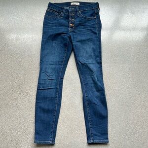 Madewell 9” high rise skinny, size 25P